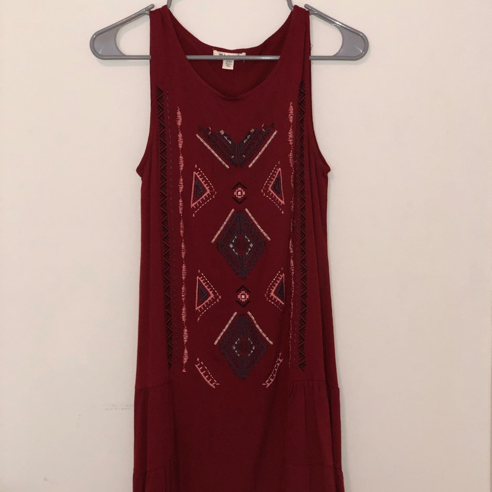 red dress